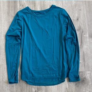 Athleta women’s long sleeve active wear blue - size medium - with thumb holes